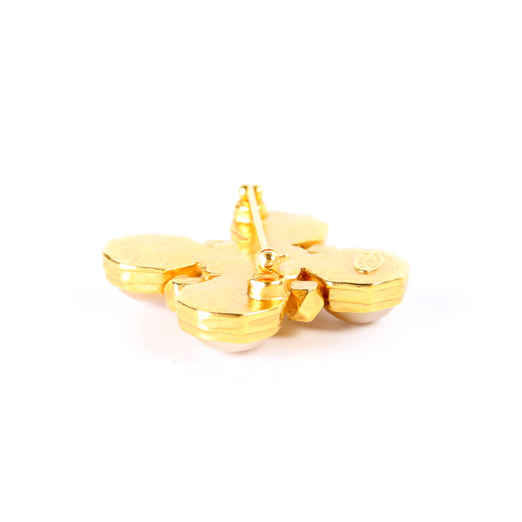 CC Faux Pearl Brooch - Image 6