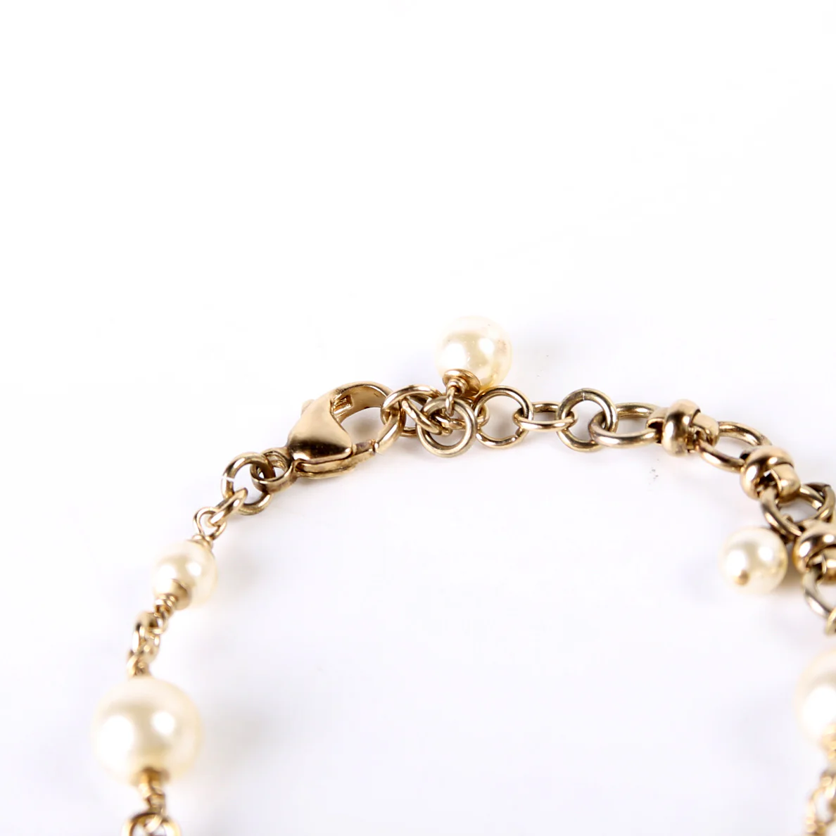 CC Faux Pearl Charms Bracelet - Image 3