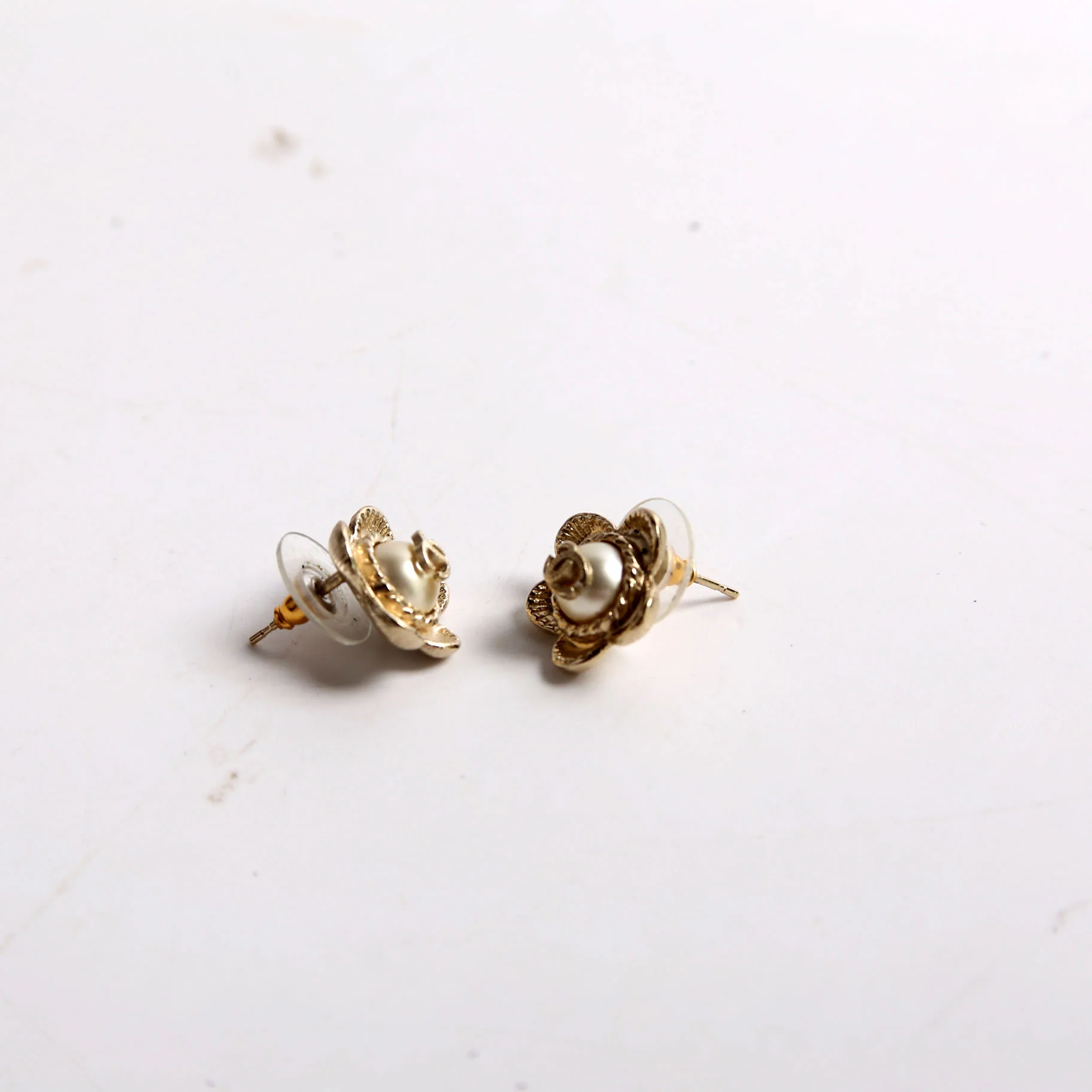 CC Faux Pearl Flower Studs - Image 3