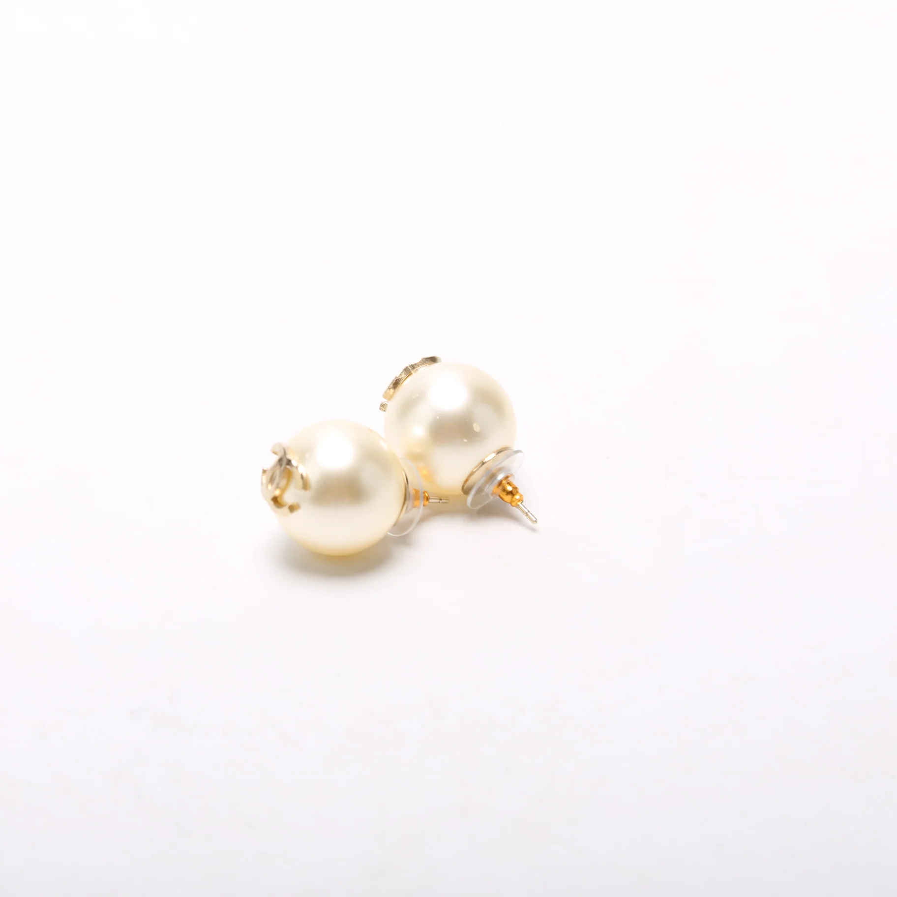 CC Faux Pearl Large Studs - Image 2