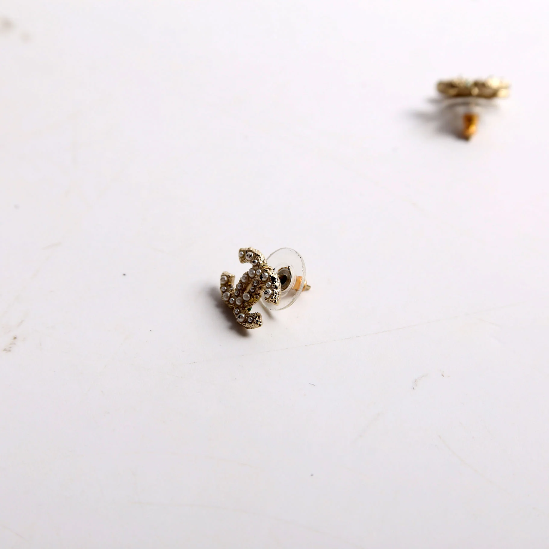 CC Faux Pearl Small Studs - Image 3
