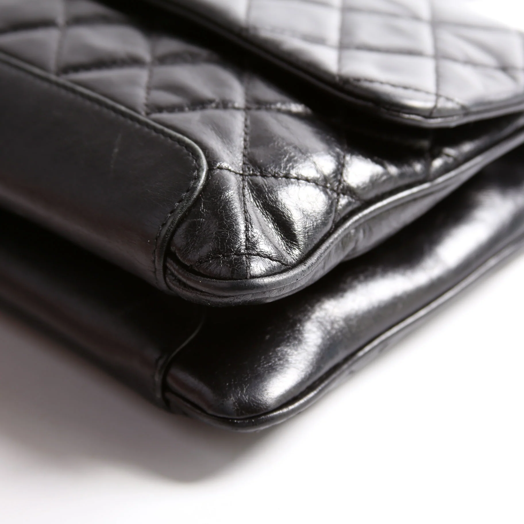 CC Flap Bag Aged Calfskin 17M Black - Image 5