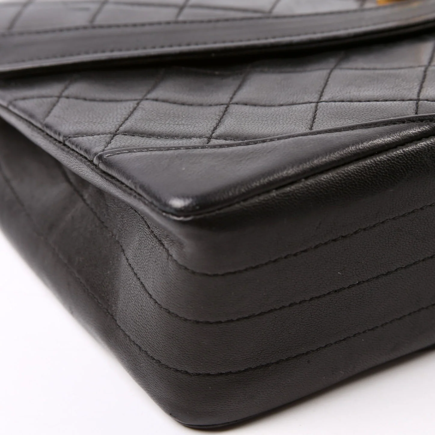 CC Flap Shoulder Bag Quilted Lambskin Vintage 0M - Image 5