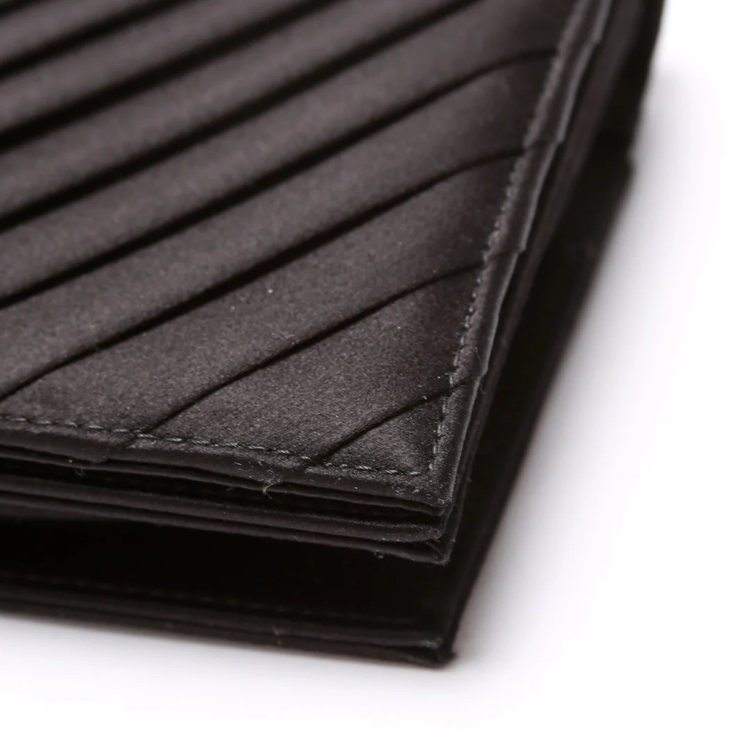 CC Flip Lock Pleated Satin Clutch 29M - Image 6