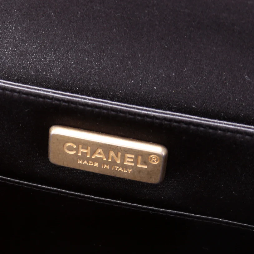 CC Flip Lock Pleated Satin Clutch 29M - Image 7