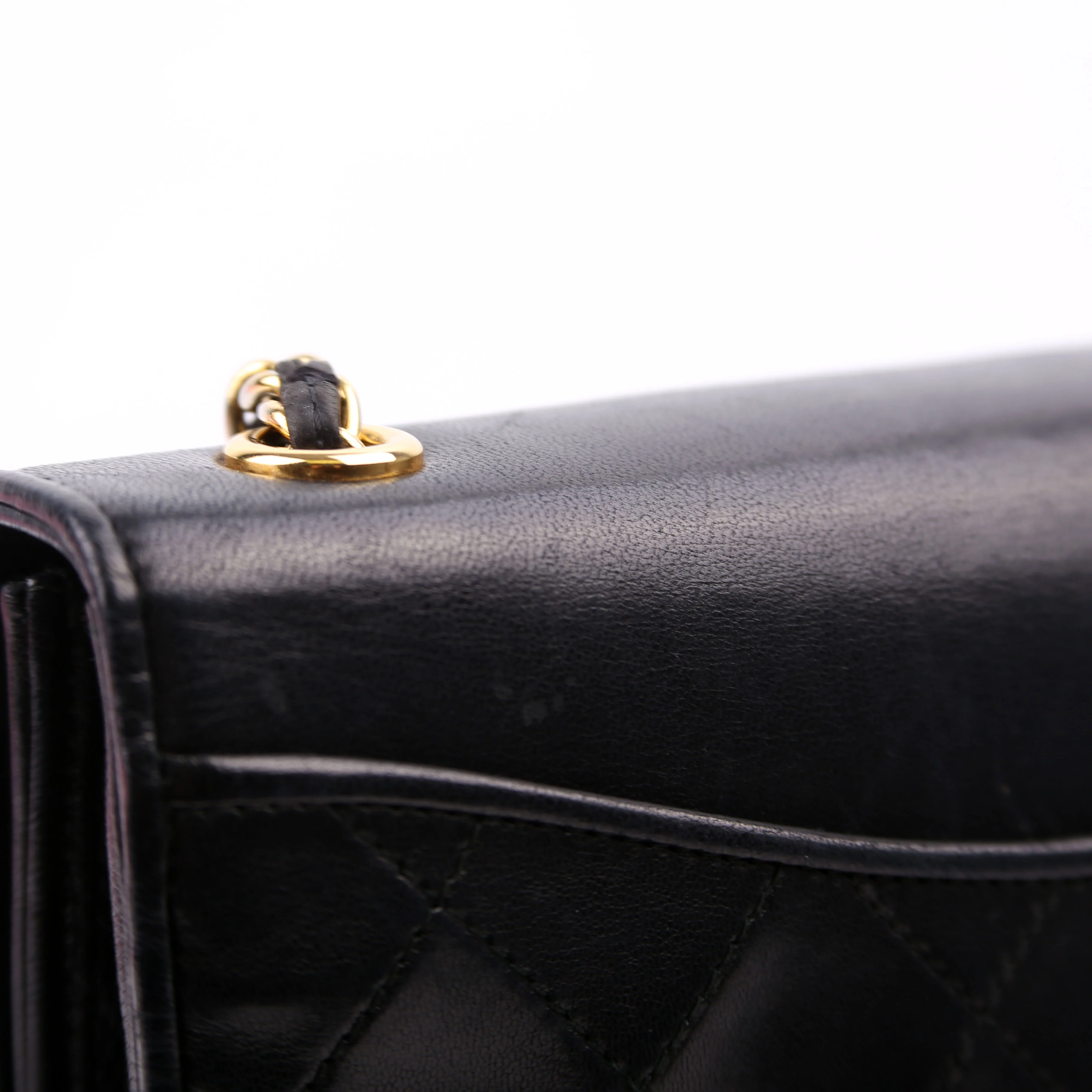 CC Full Flap Mini Bag Quilted Lambskin Vintage - Image 10