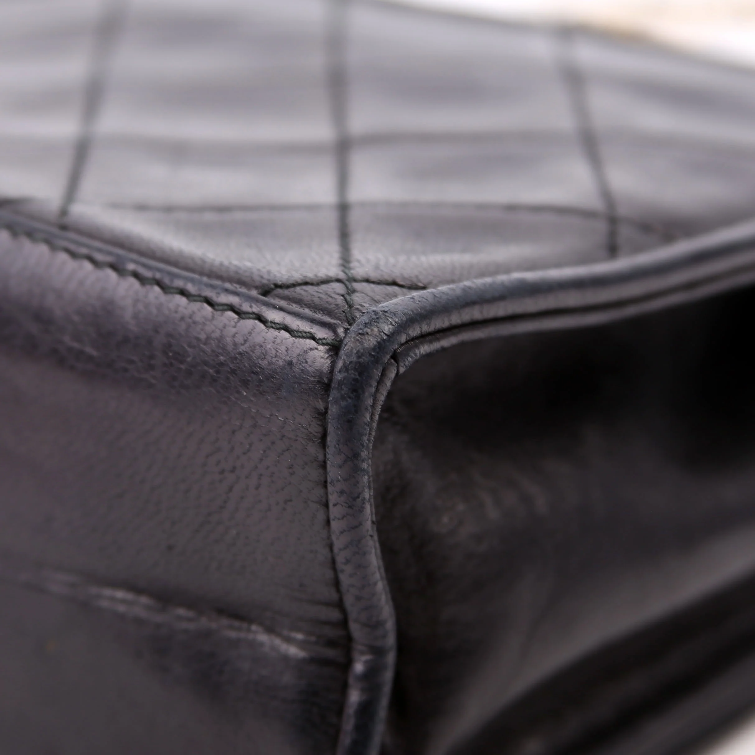 CC Full Flap Mini Bag Quilted Lambskin Vintage - Image 8