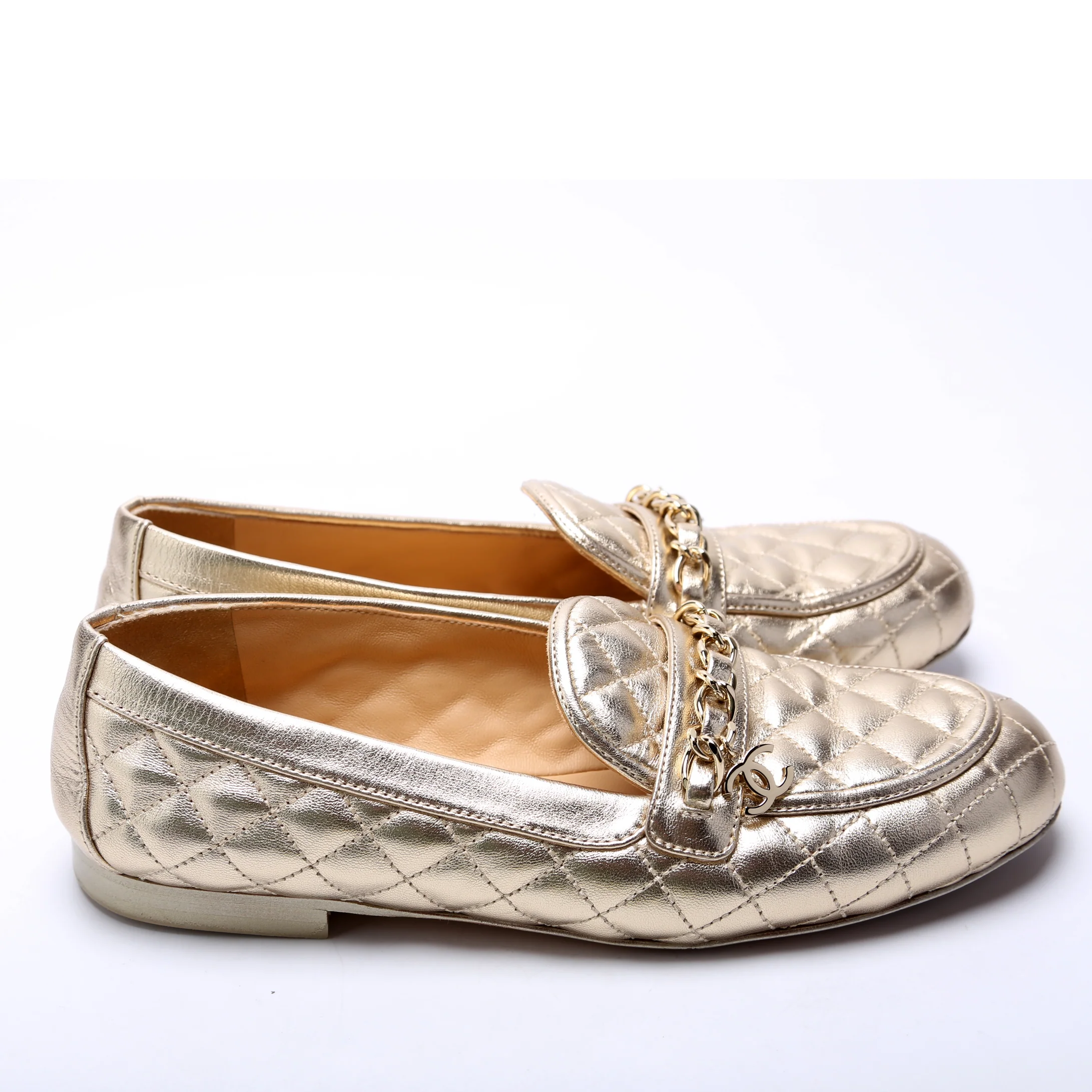 CC Leather Loafers Size 37.5 - Image 3