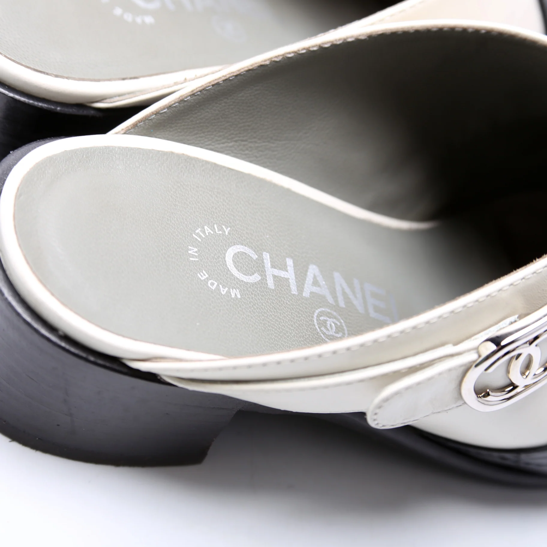 CC Leather Mules Size 39 - Image 6