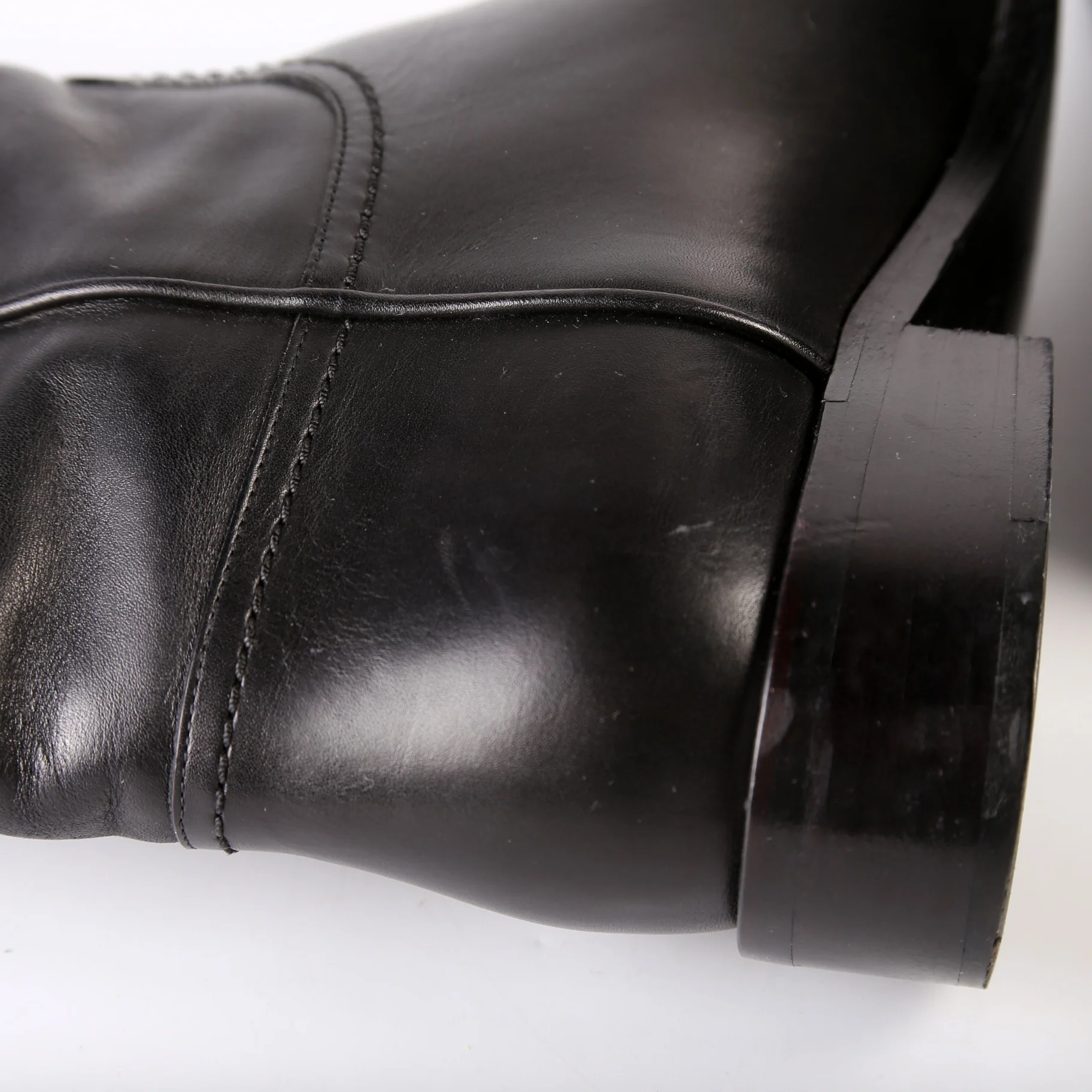 CC Leather Riding Boots Size 36 - Image 6