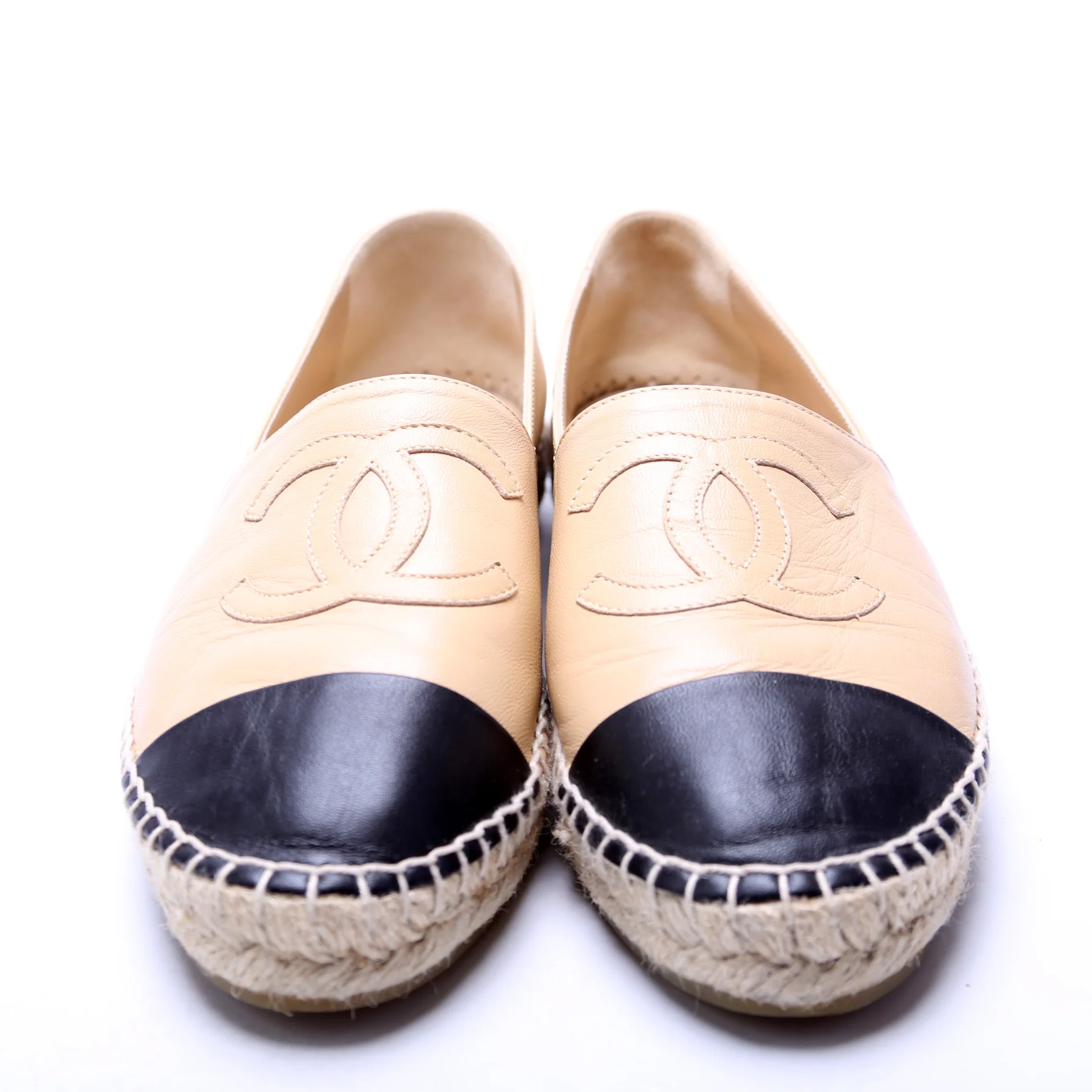 CC Logo Espadrilles Size 40 Nude - Image 2