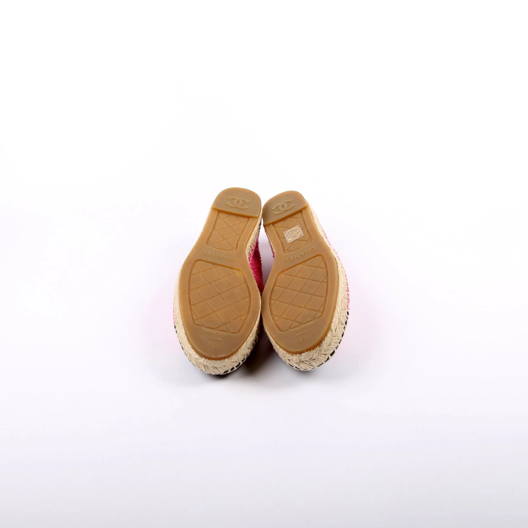CC Logo Espadrilles Size 41 Pink - Image 7