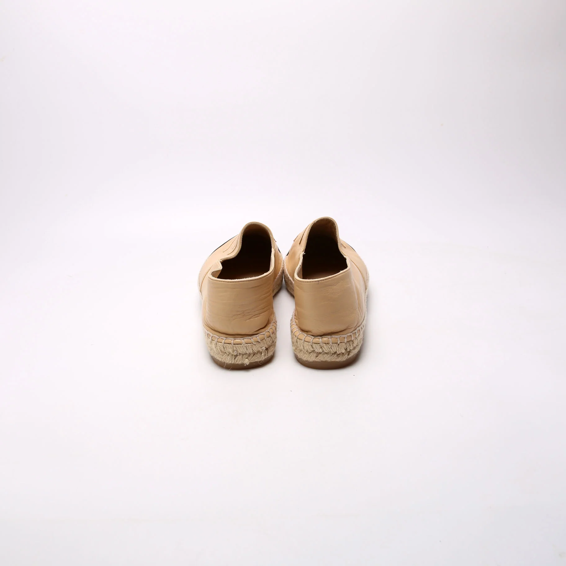 CC Logo Espadrilles Size 41 Tan/Black - Image 4
