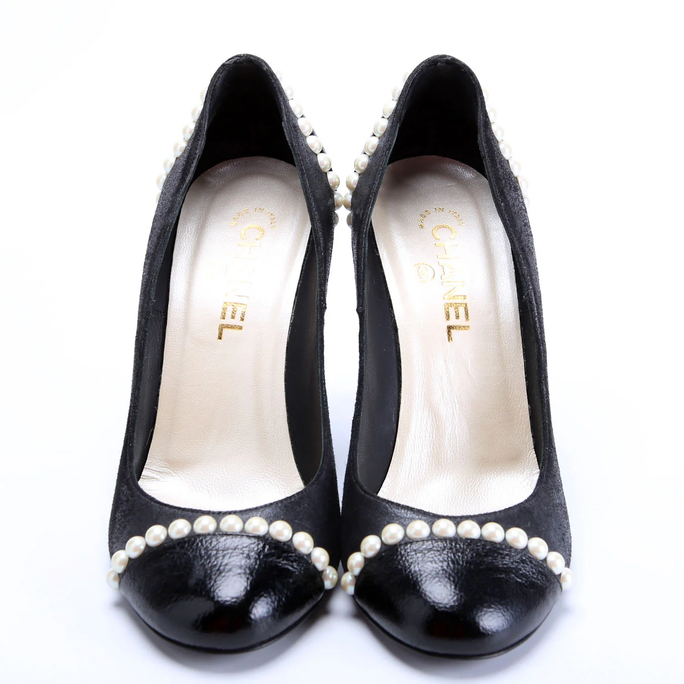 CC Logo Pearl Pumps Size 39 Black - Image 2