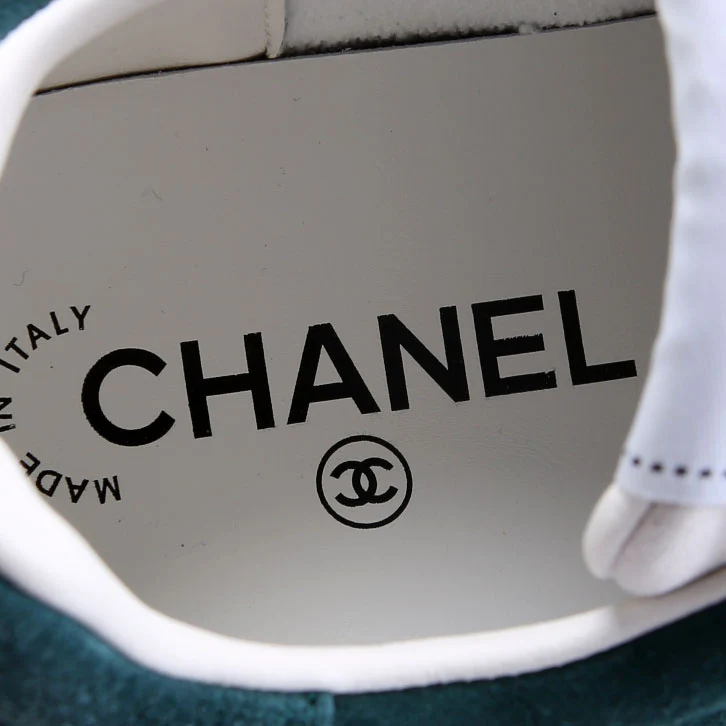 CC Logo Suede Sneakers Size 36 - Image 5