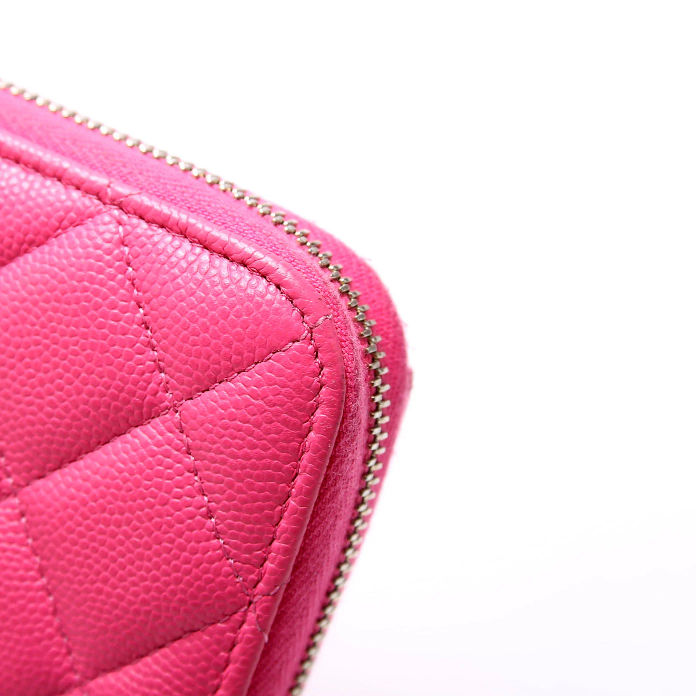 CC Long Zip Around Wallet Caviar RFID Pink - Image 7