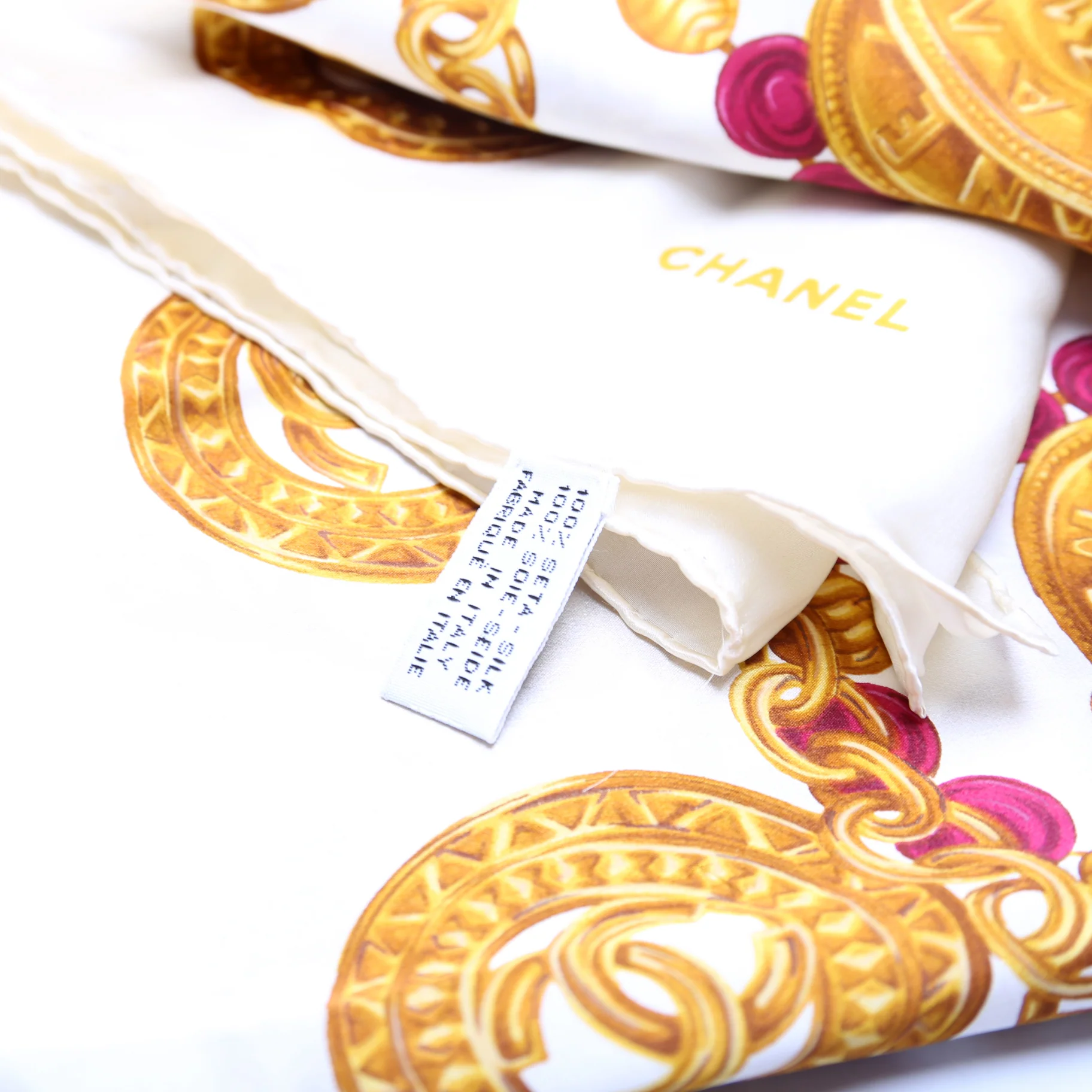 CC Medallions Silk Scarf - Image 4