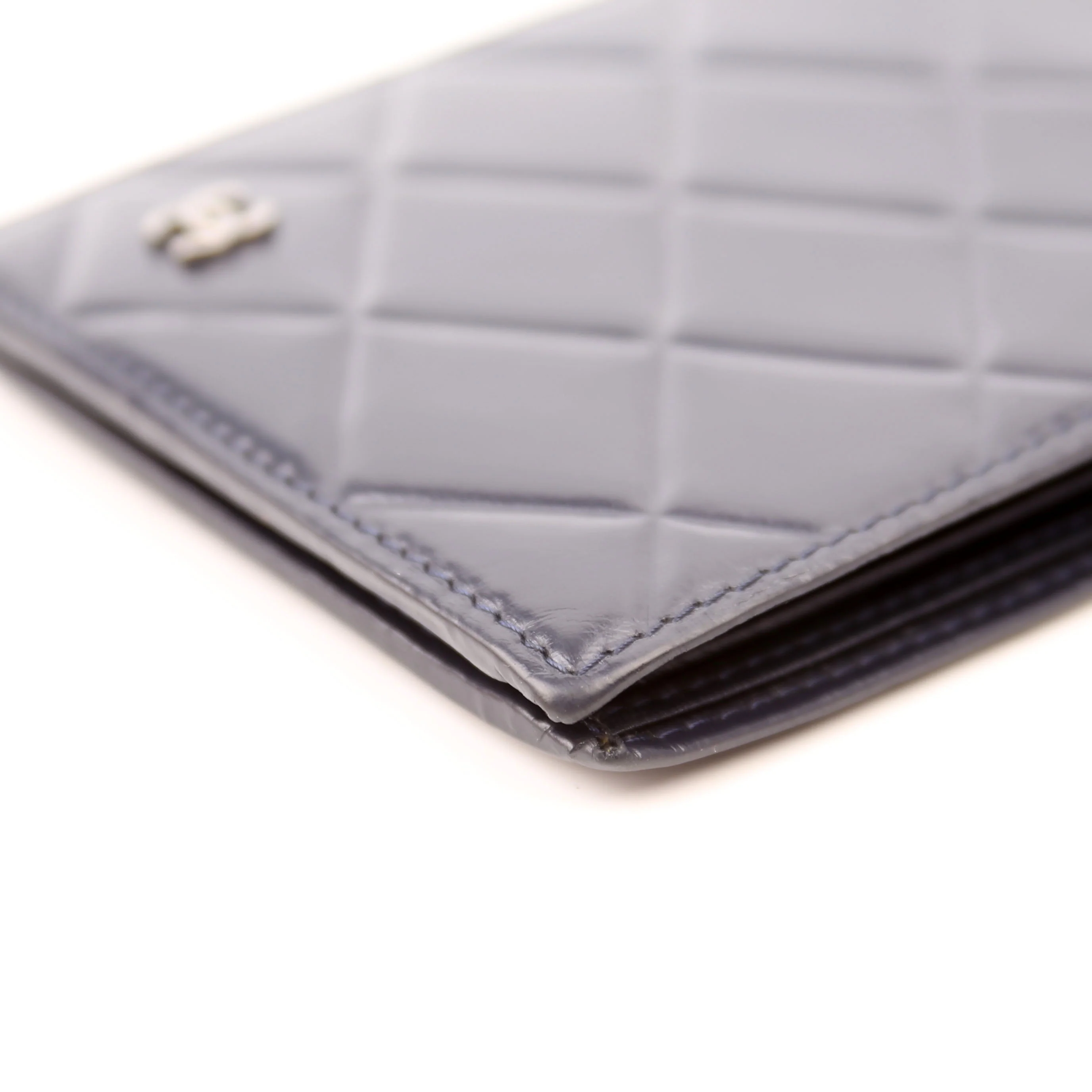 CC Mens Bifold Wallet Lambskin 30M Navy - Image 6