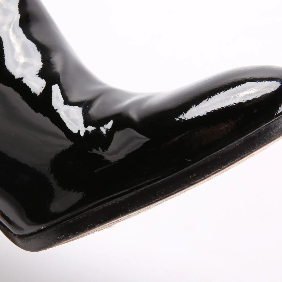 CC Patent Ankle Boots Size 38 Black - Image 5