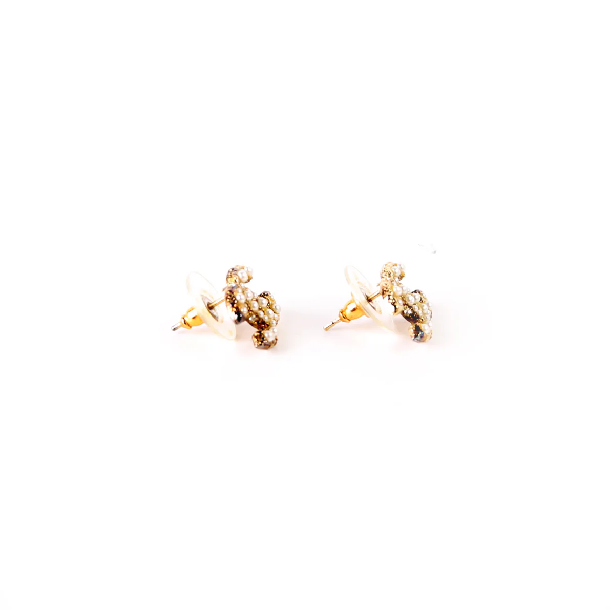 CC Pearl/Crystal Small Stud Earrings - Image 4