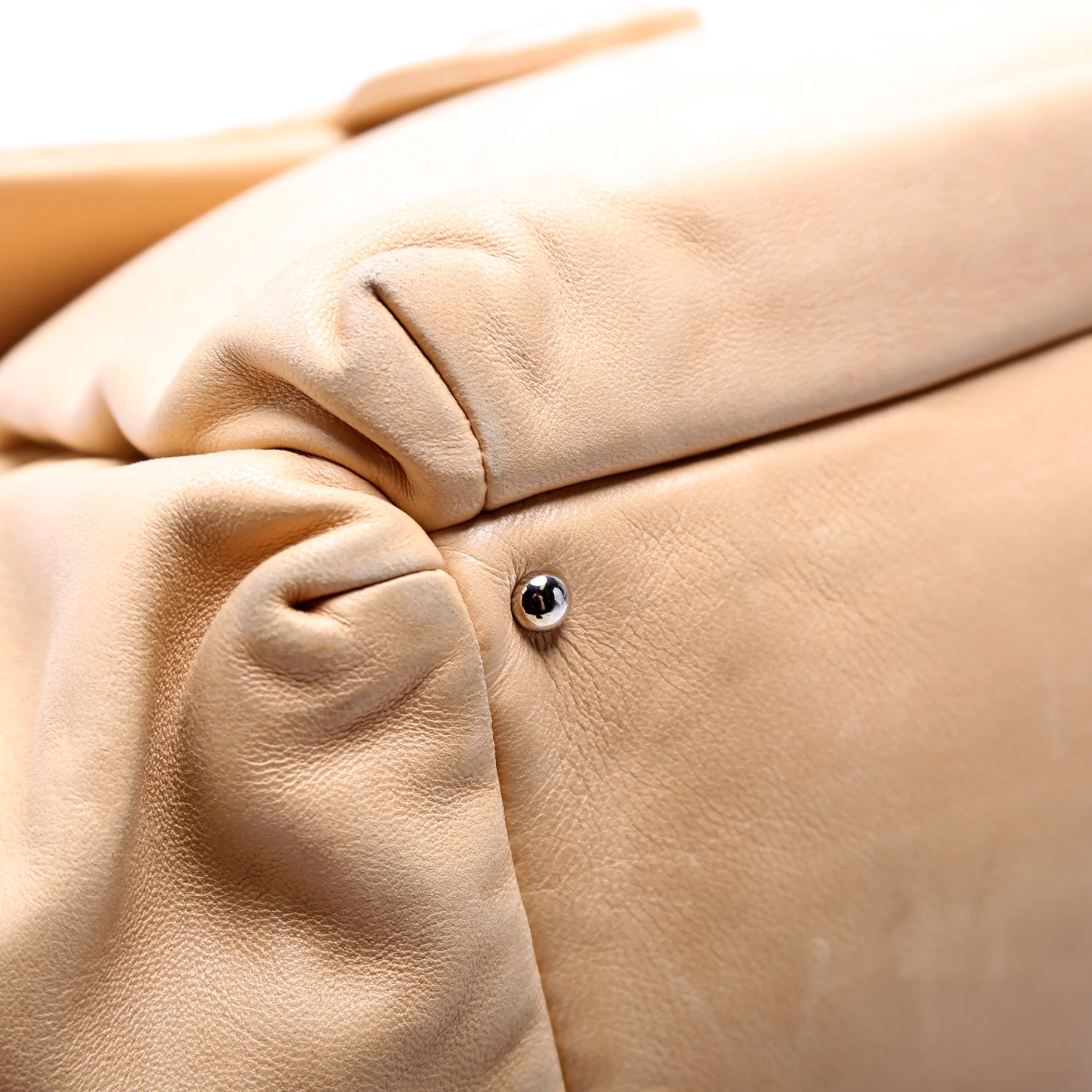 CC Pocket Accordion Shoulder Bag Lambskin 10M Tan - Image 5