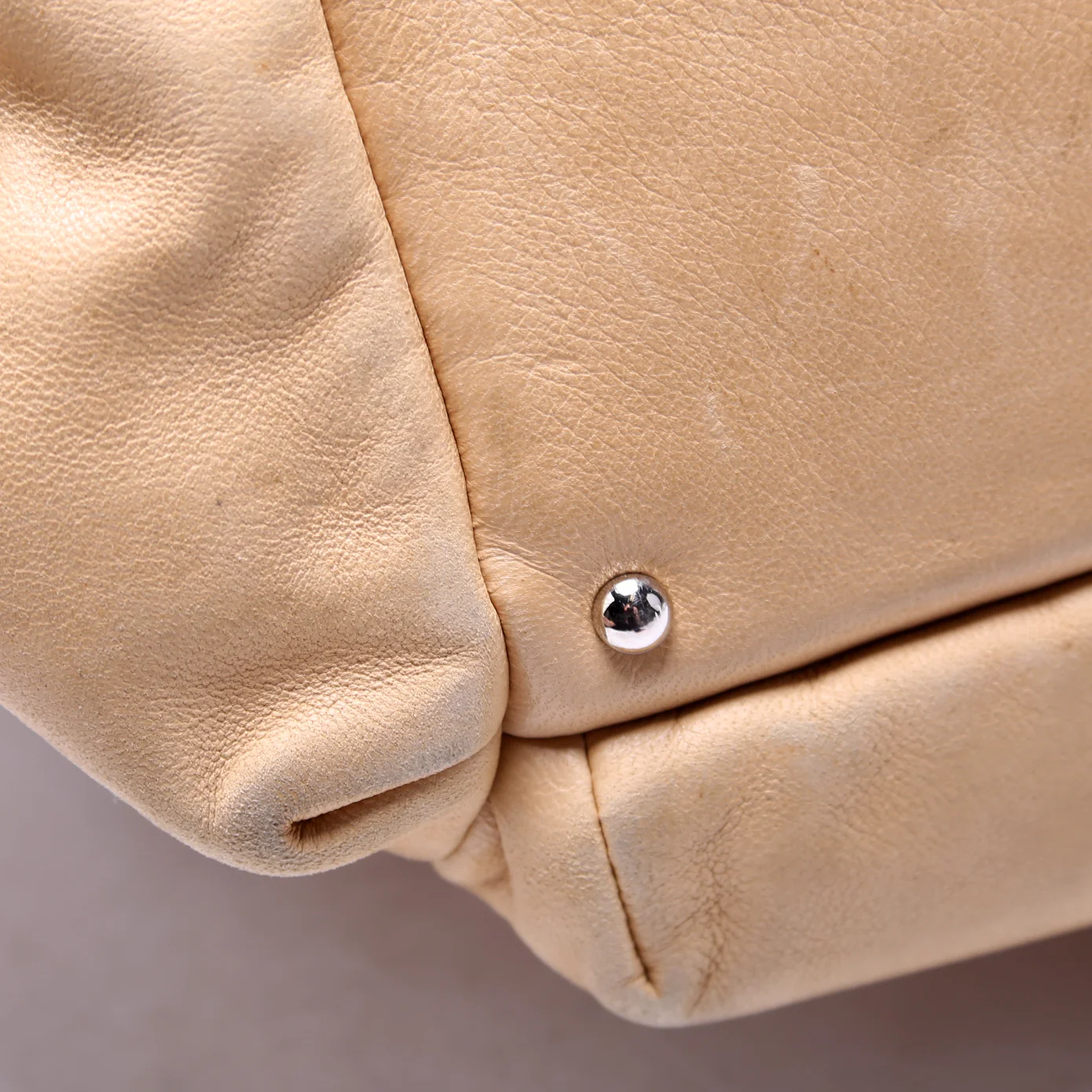 CC Pocket Accordion Shoulder Bag Lambskin 10M Tan - Image 7