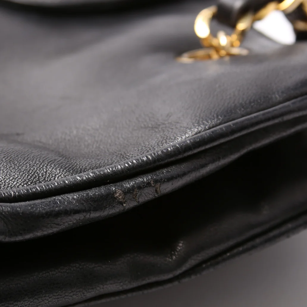 CC Quilted Lambskin Chain Shopper Vintage 1M Black - Image 18