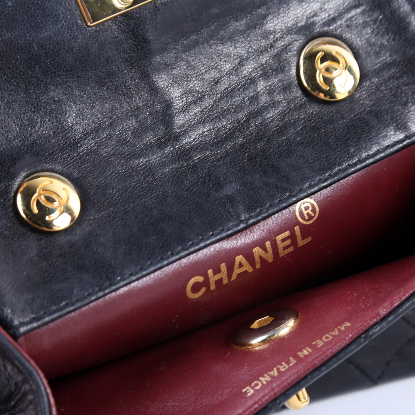 CC Quilted Lambskin Extra Mini Flap Bag 1M Vintage Black - Image 11