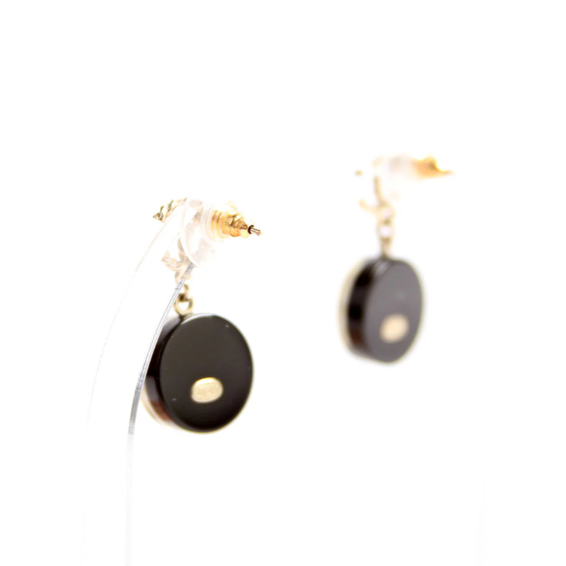 CC Round Camellia Flower Resin Drop - Image 3