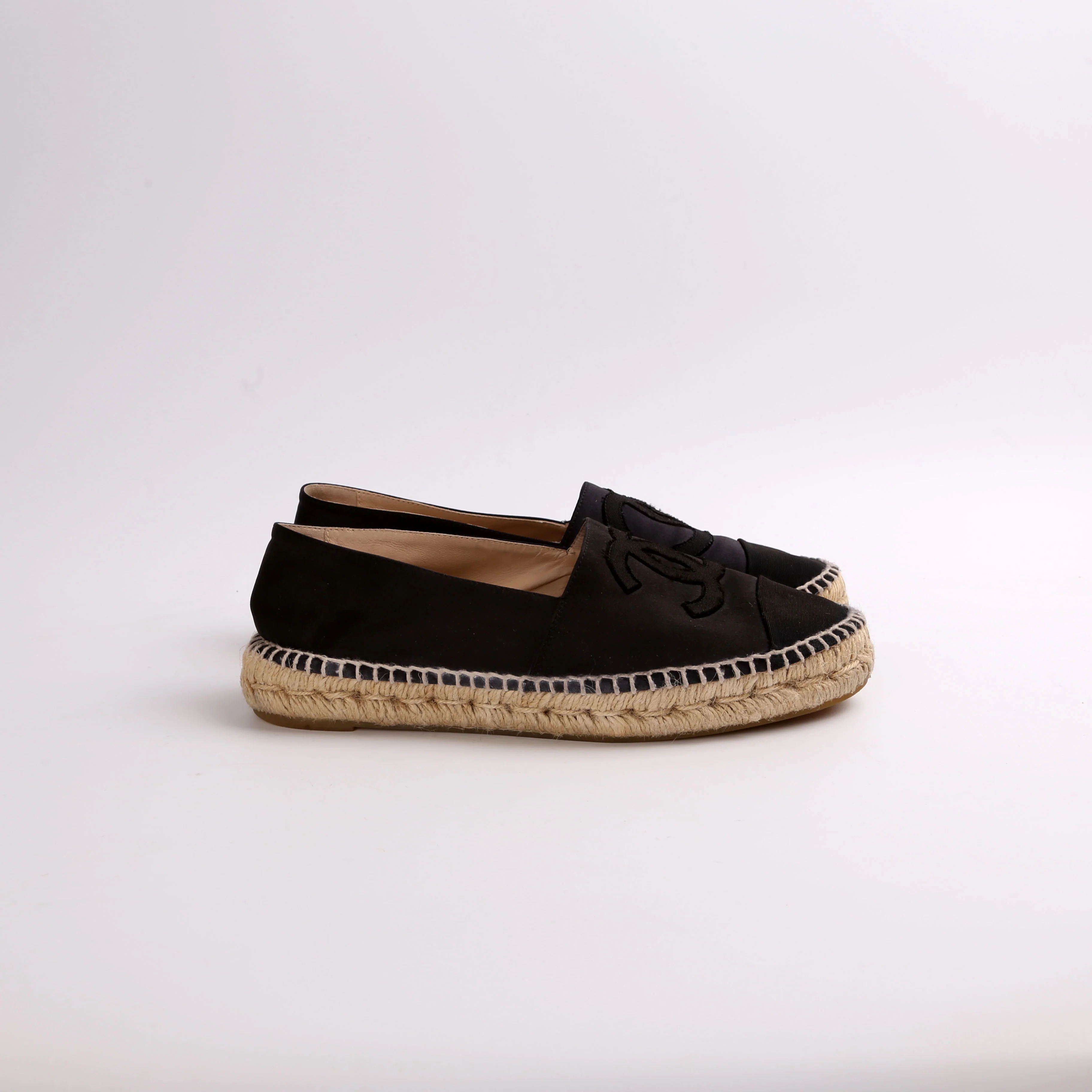 CC Satin Espadrilles Size 39 - Image 5
