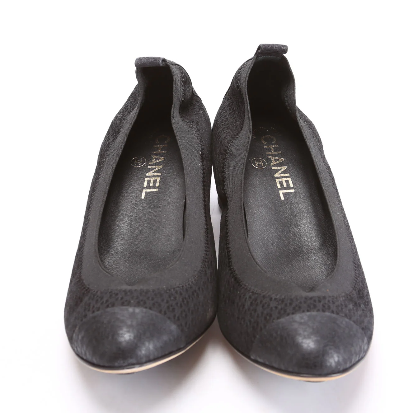 CC Scrunch Block Heels 39.5 Black - Image 2