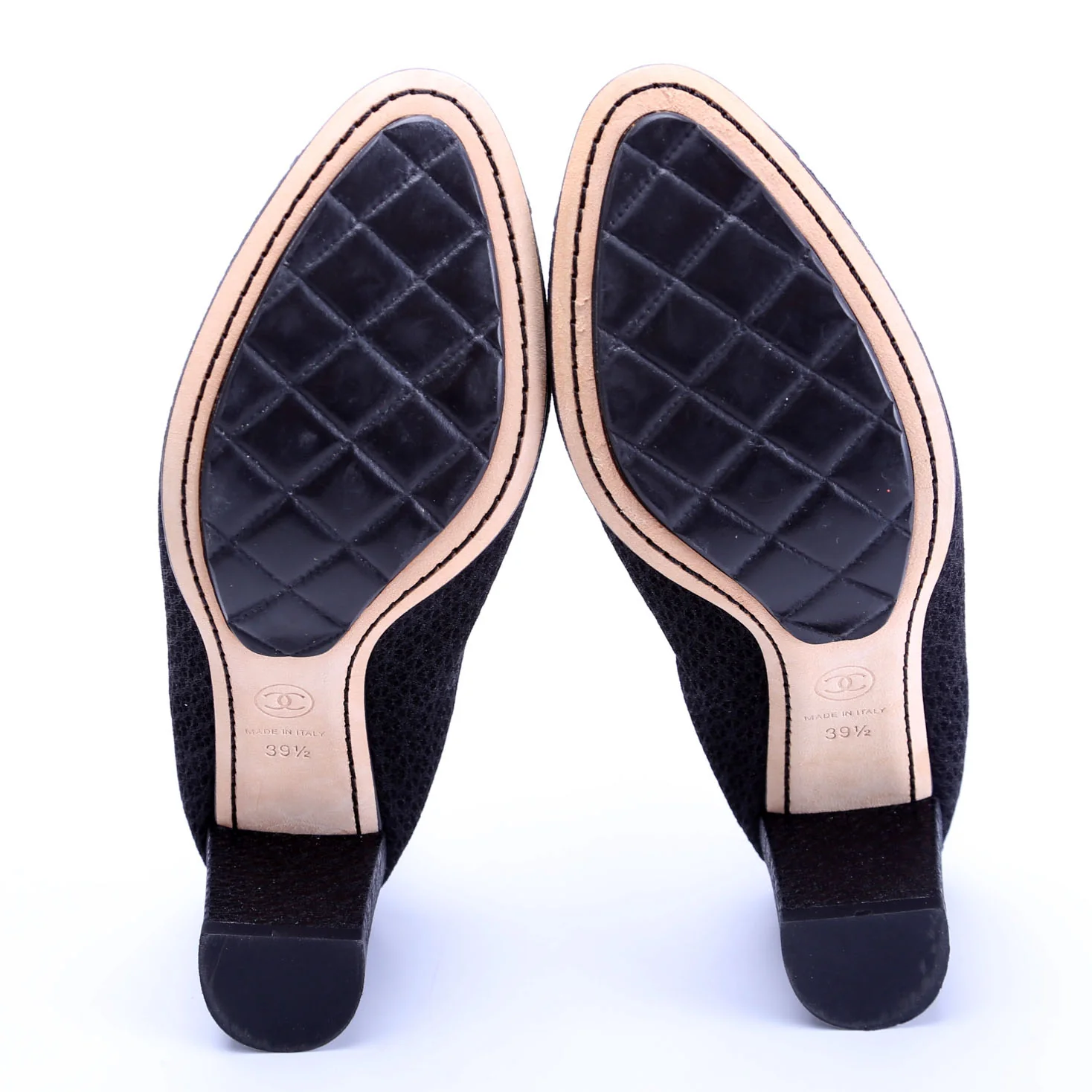 CC Scrunch Block Heels 39.5 Black - Image 7
