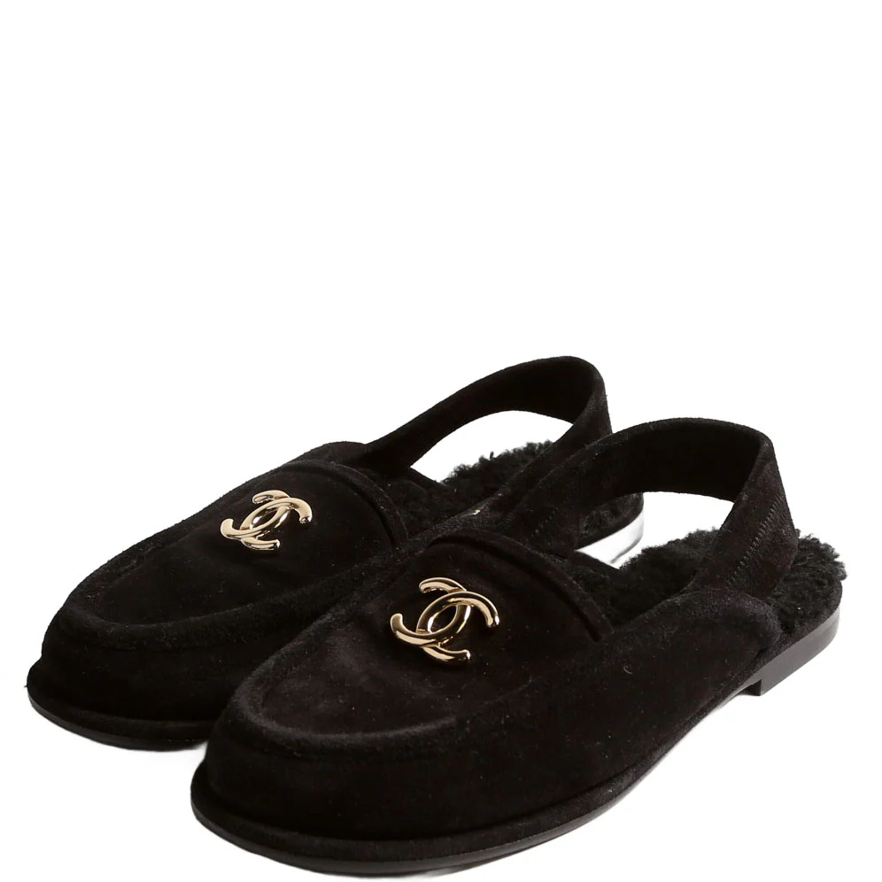 CC Slingback Loafers Size 36.5 Black
