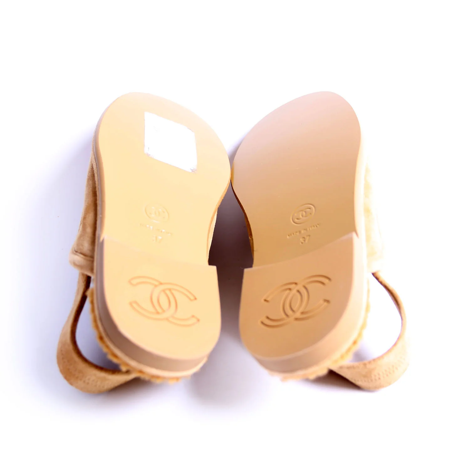 CC Slingback Loafers Size 37 Tan - Image 6
