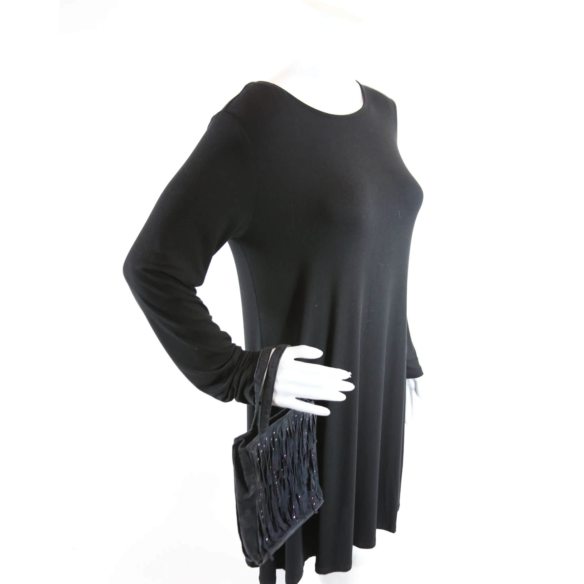 CC Suede Fringe Vintage Mini Tote 6m - Image 12