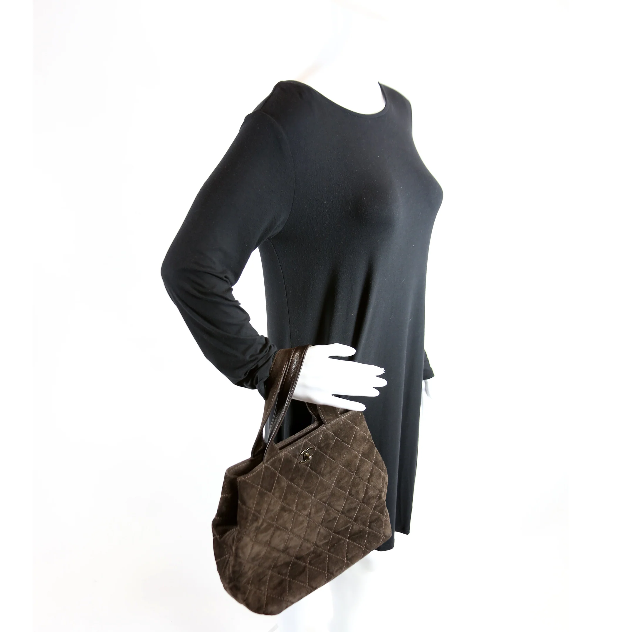 CC Top Handle Suede 7MM Brown - Image 10