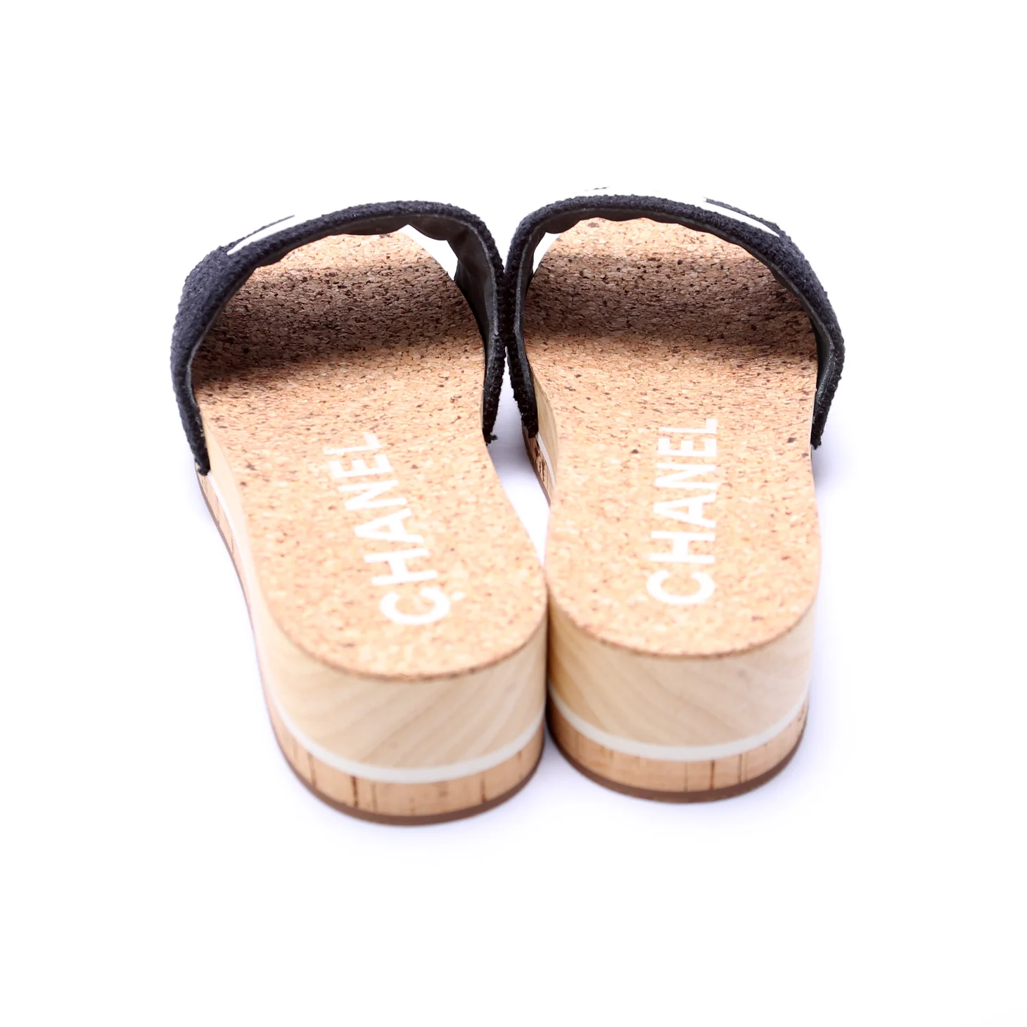 CC Tweed Cork Mules Size 39 - Image 4