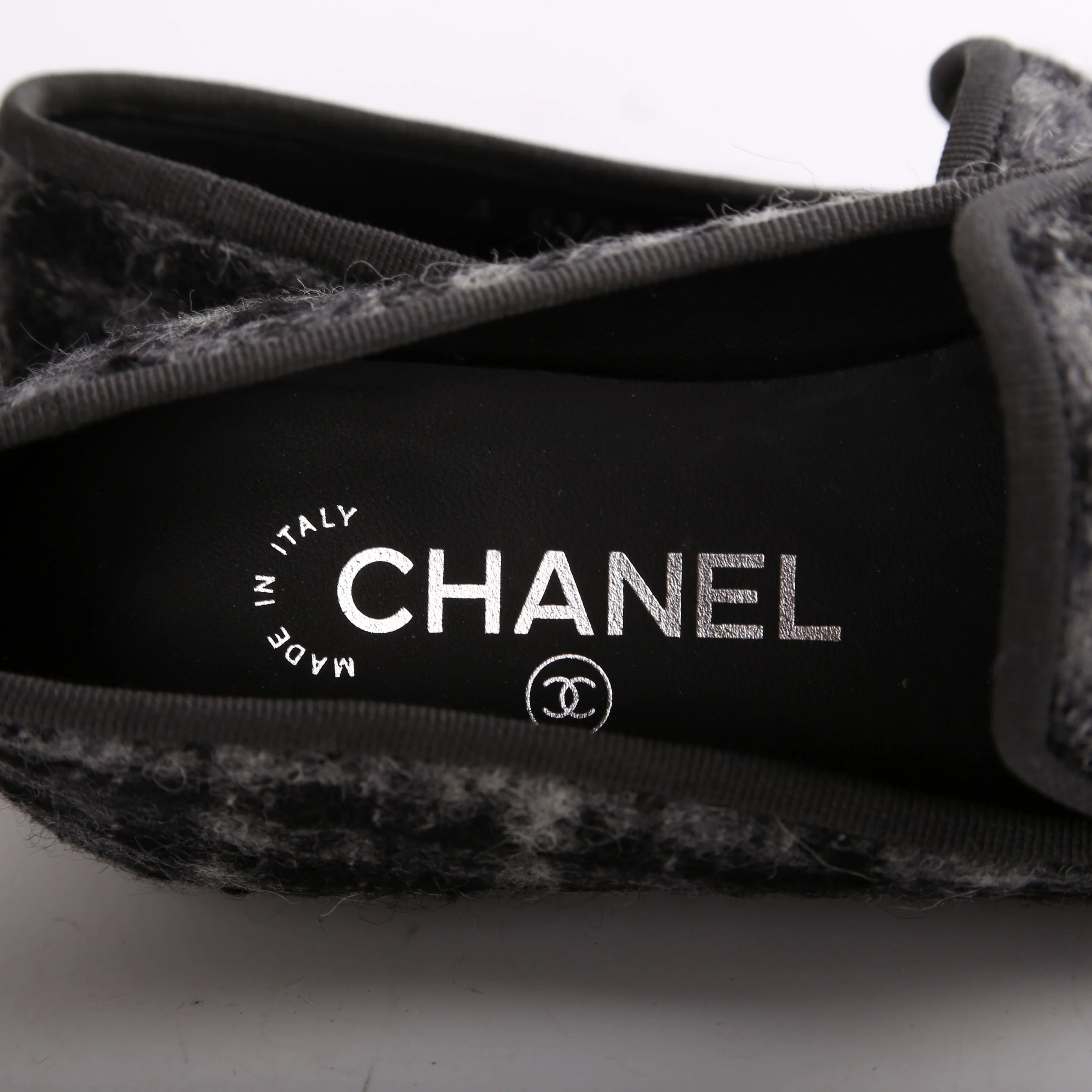 CC Tweed Loafers Size 36 - Image 6