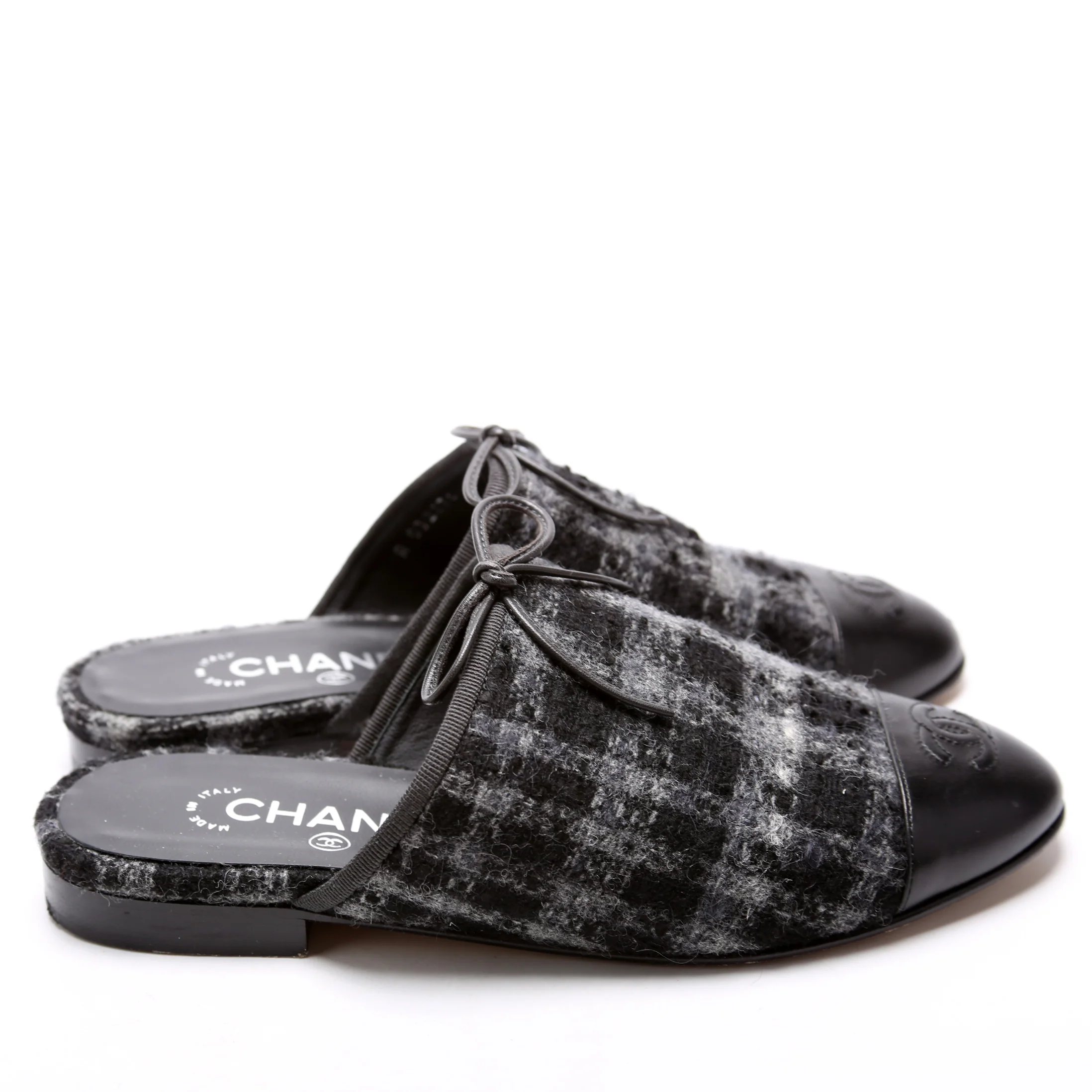 CC Tweed Mules Size 37 - Image 3