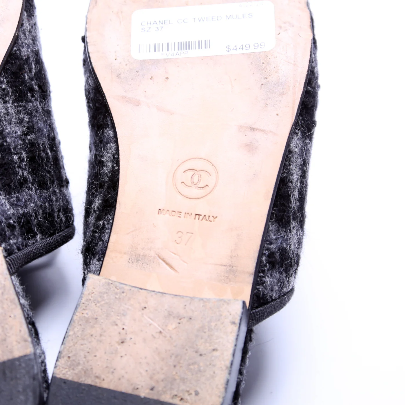 CC Tweed Mules Size 37 - Image 7