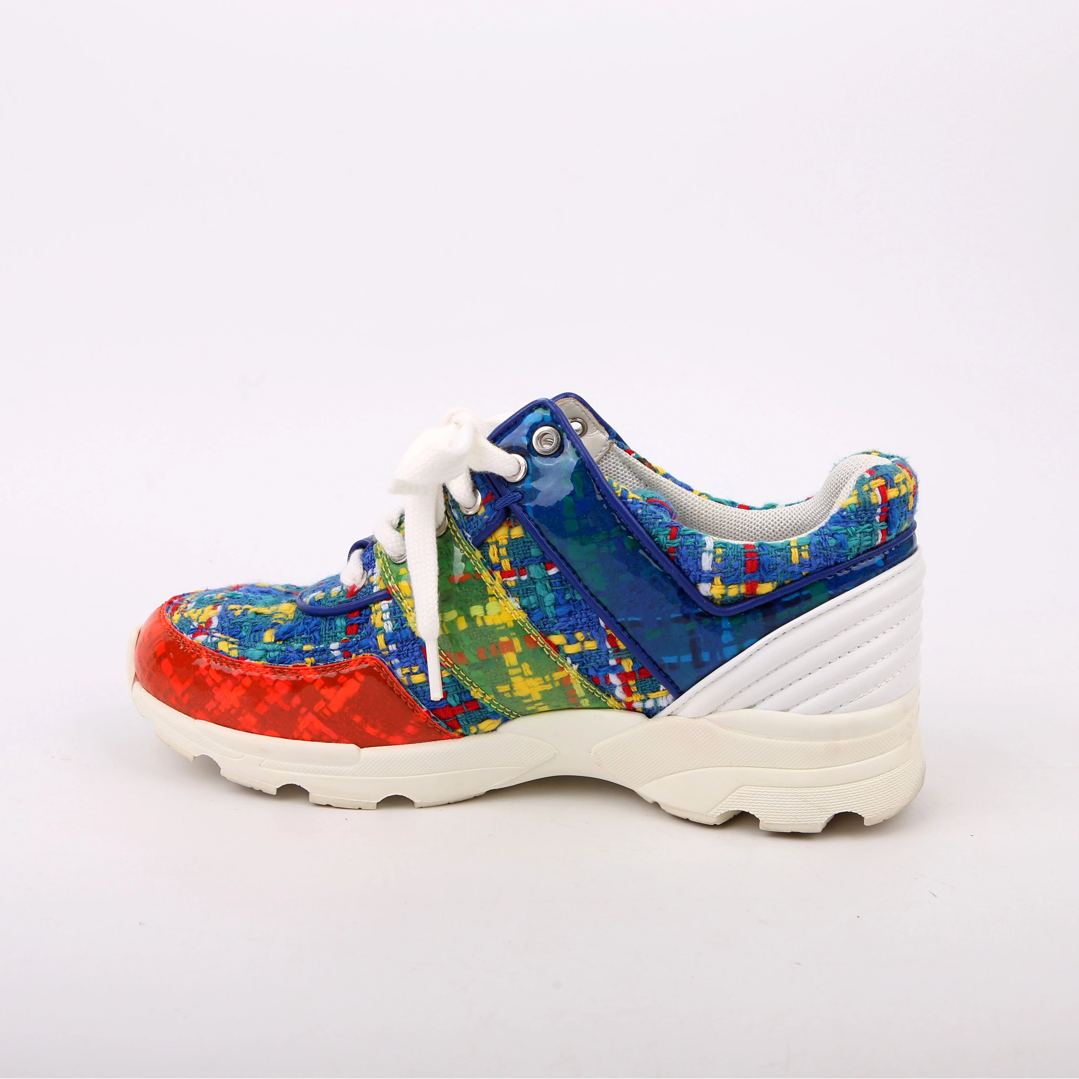CC Tweed Sneakers Size 35 - Image 6