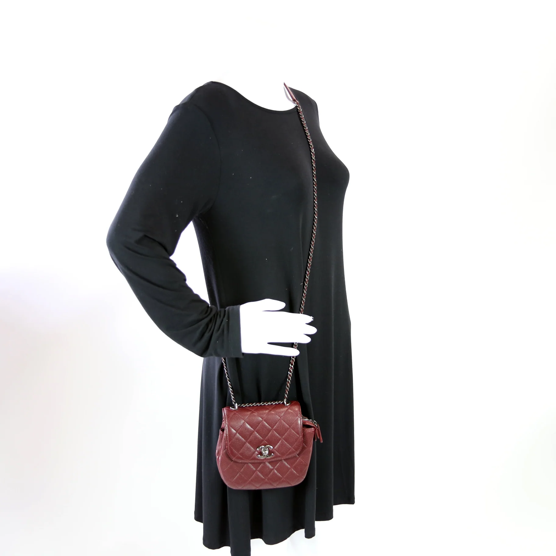 CC Waiter Flap Crossbody Bag Goatskin 21M - Image 8