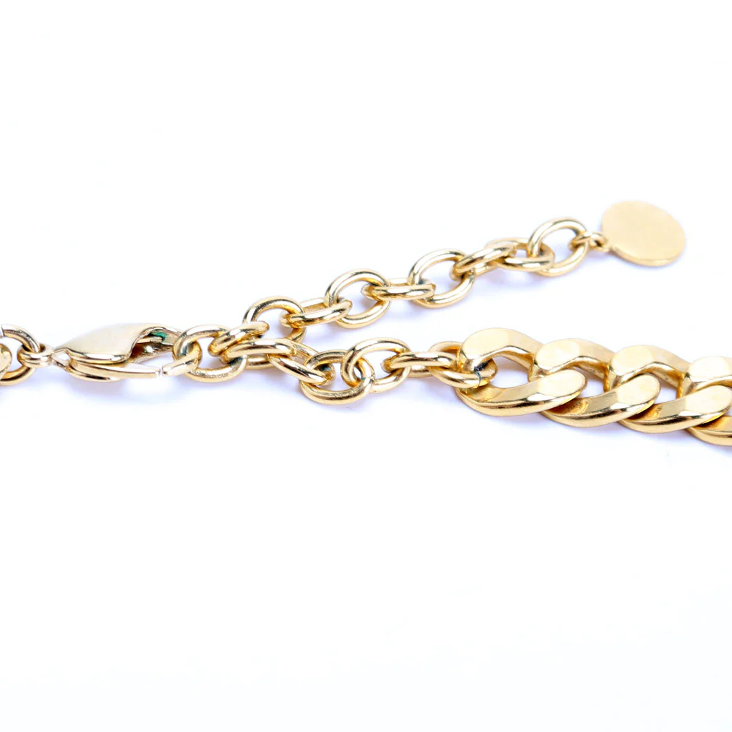 Cd Logo Danseuse Etoile Link Necklace Gold - Image 3