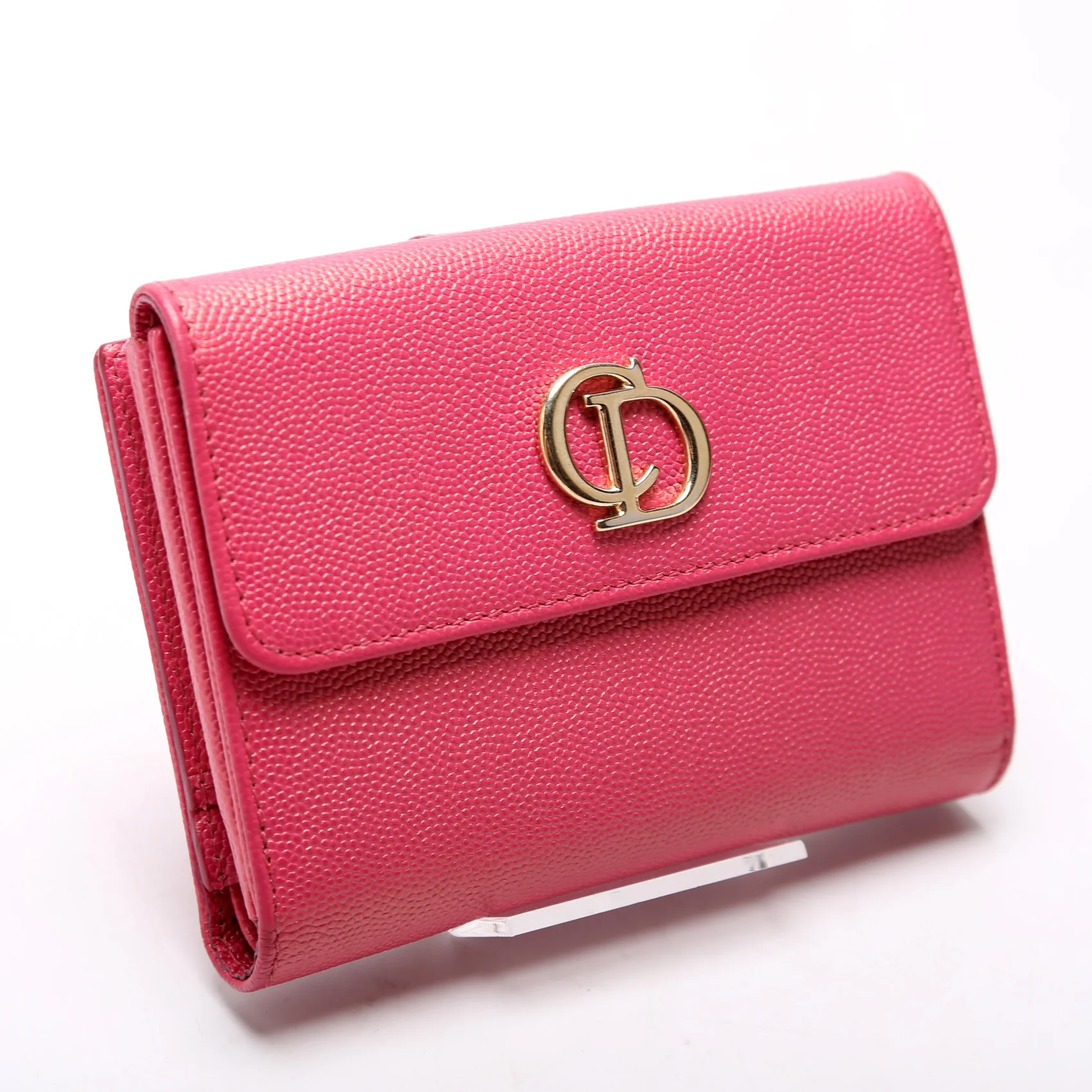 CD Logo Leather Bifold Wallet Vintage - Image 2