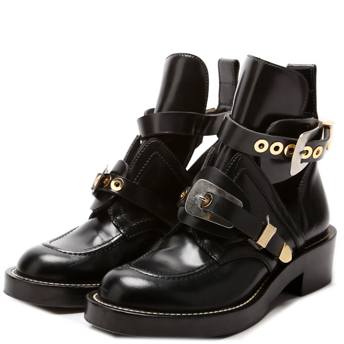 Ceinture Ankle Leather Boots Size 38.5