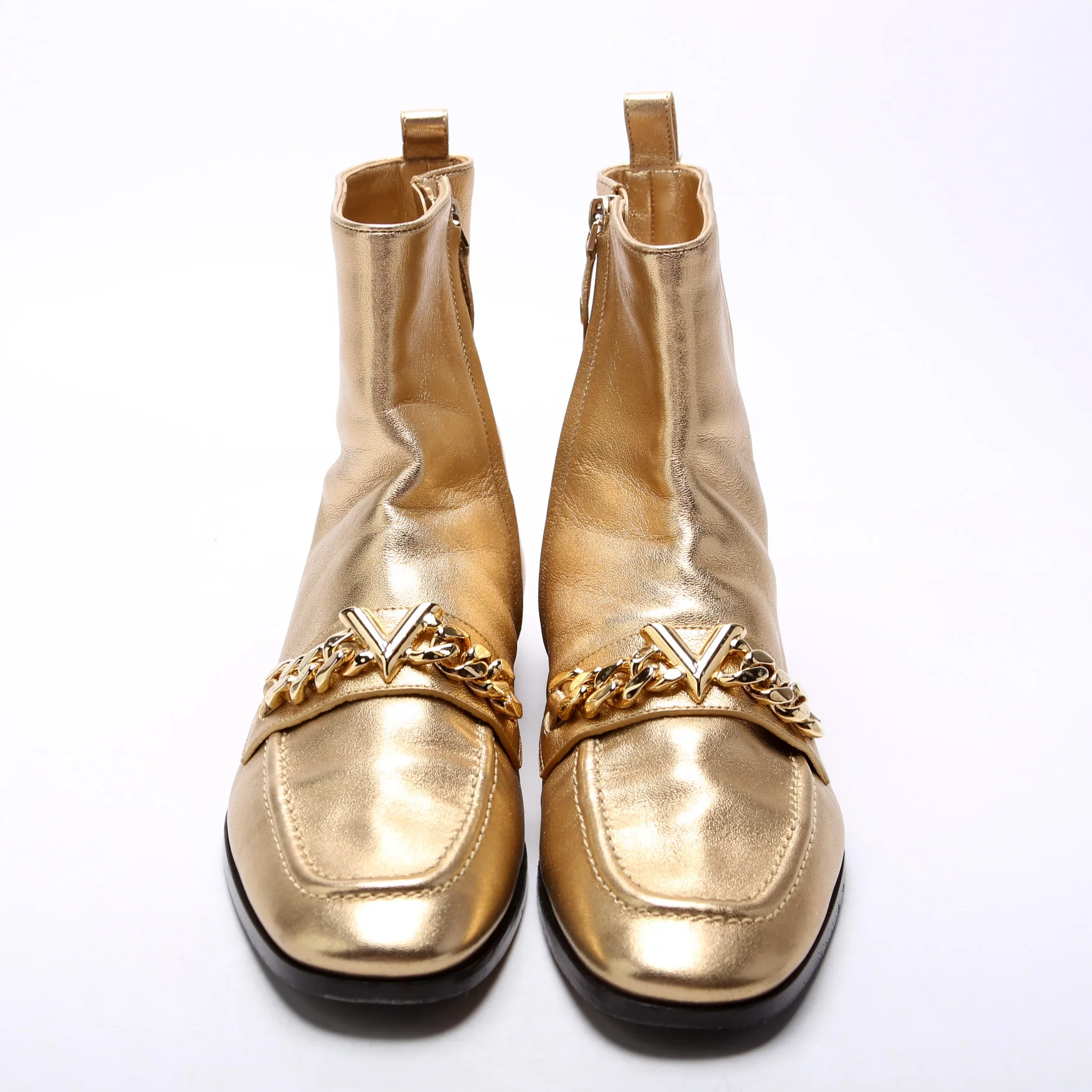 Chain Ankle Boots Size 38 - Image 2