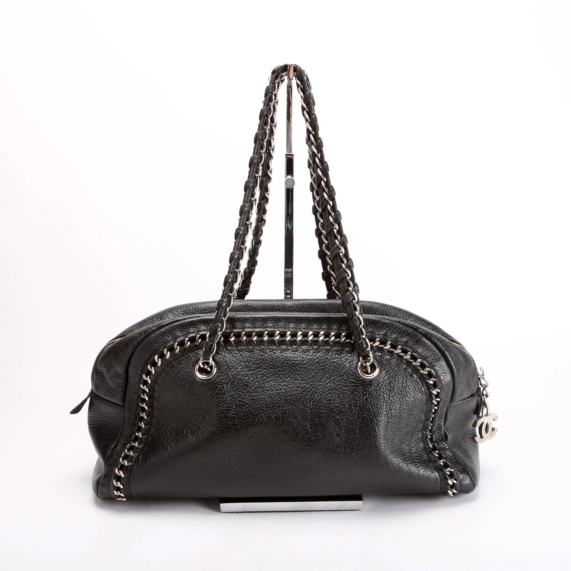 Chain Around Bowler Bag Black - Image 3