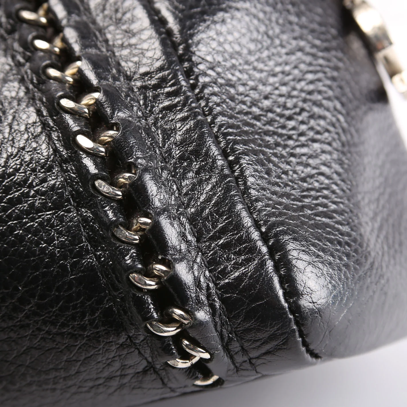 Chain Around Bowler Bag Black - Image 7