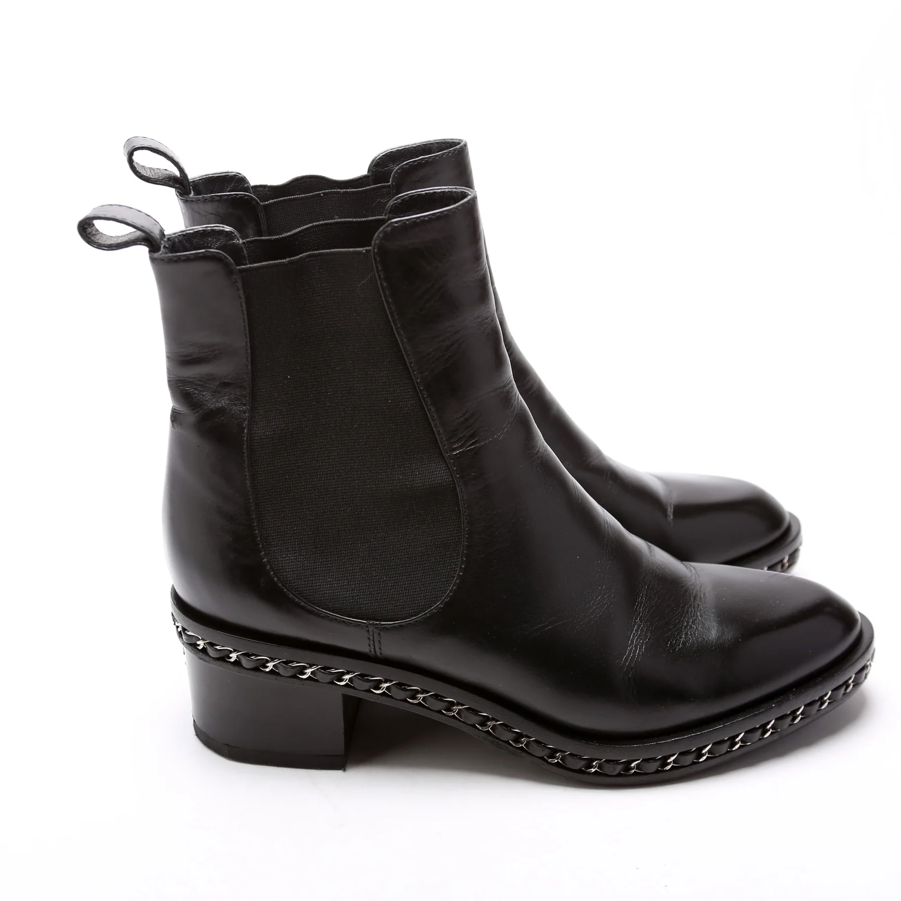Chain Around Chelsea Boots Size 41 - Image 3