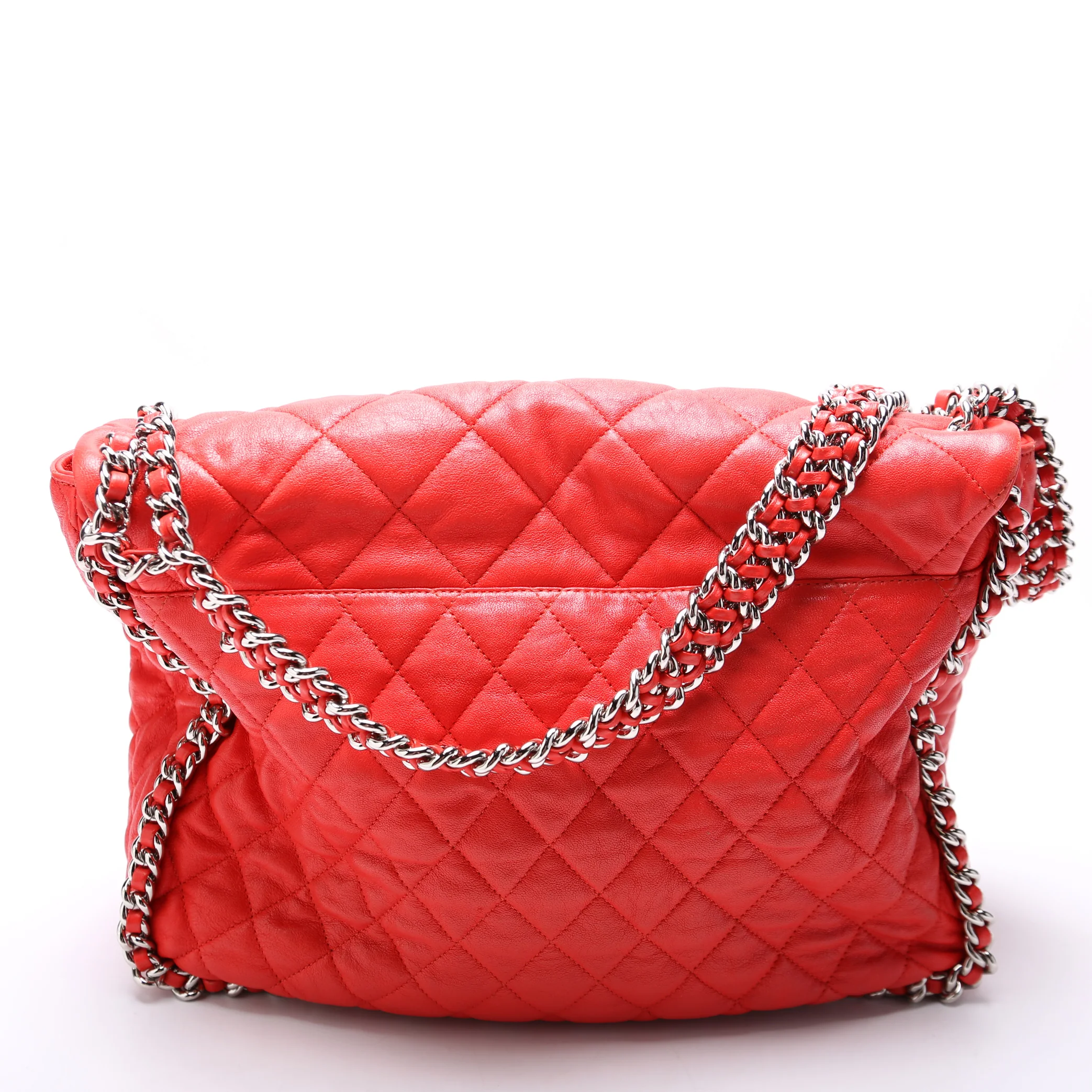 Chain Around Maxi Flap Bag Quilted Lambskin 15M - Image 3